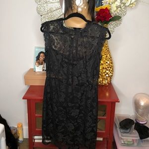 Black lace dress